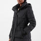 Plus Size Hooded Mid-Length Puffer Jacket