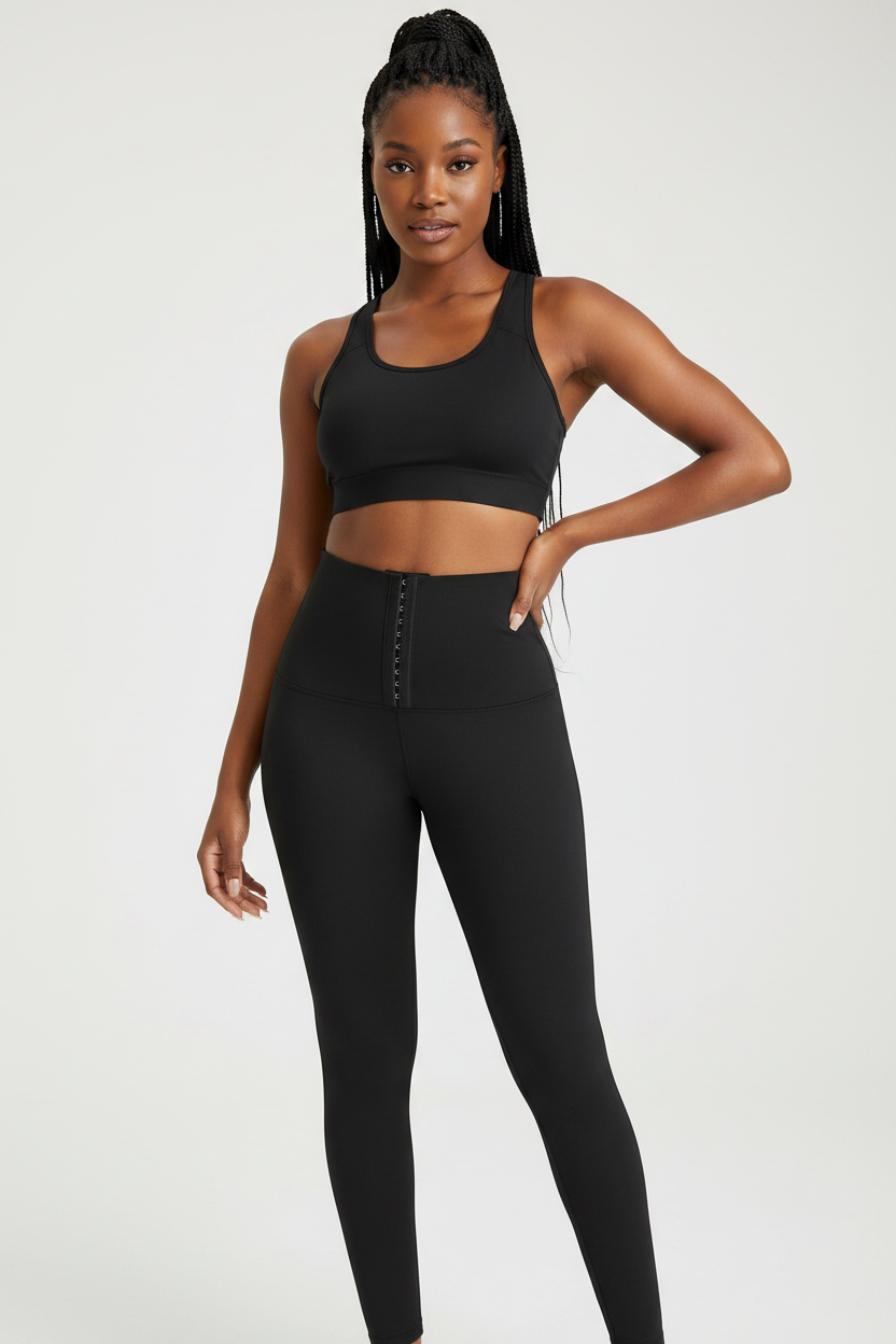 High-Waist Tummy Control Corset Leggings
