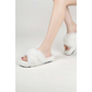 Women's Fluffy Fur Criss-Cross Strap Slippers