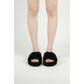 Women's Fluffy Fur Criss-Cross Strap Slippers