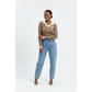 Sporty Varsity-Style Crop Knitted Sweater