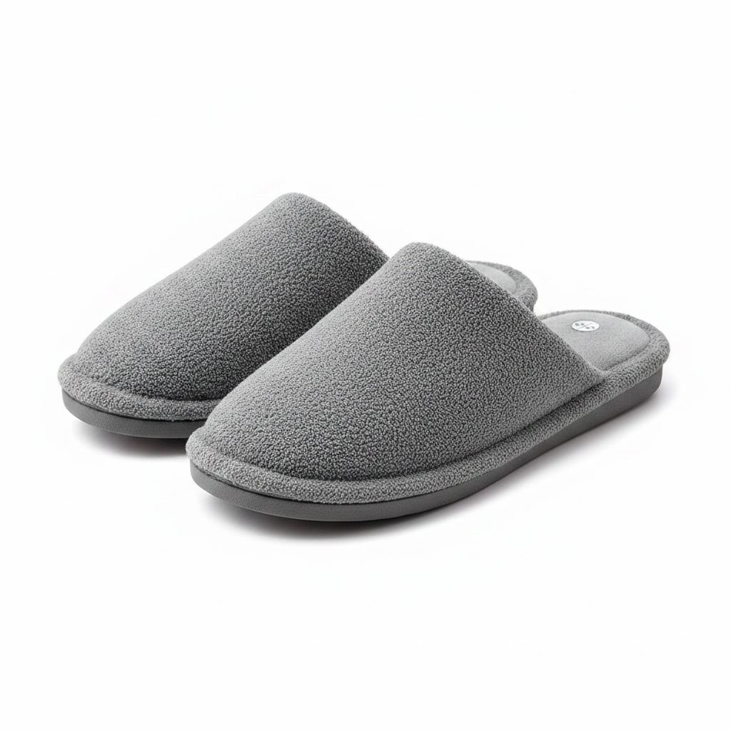 Textured Teddy Fleece Mule Slipper