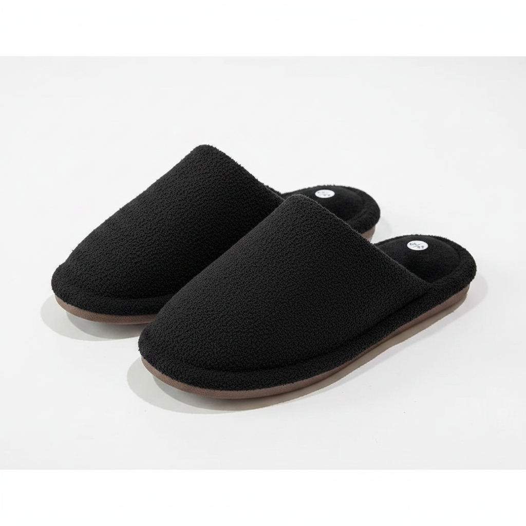 Textured Teddy Fleece Mule Slipper
