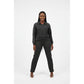 Womens Zip-Through Jacket & Wide-Leg Pants