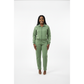 Womens Zip-Through Jacket & Wide-Leg Pants