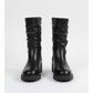 Women's Faux Leather Slouchy Mid-Calf Boots