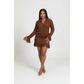 Tropical Fringe Trim Crotchet Top & Ruffle Mini Skirt