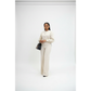 Womens Co-ord Long-Sleeve Cardigan & Wide Leg Pants