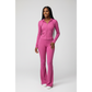 Activewear Gym Set – Zip-Up Jacket & Flare Leggings