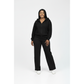 Plus Size Two Piece Lounge Set with Hoodie and Wide Leg Pants