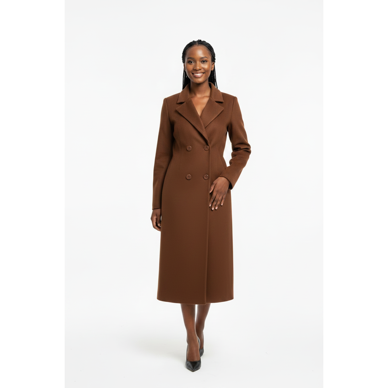 Ladies Classic Four-Button Coat