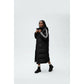 Plus Size Longline Quilted Hooded Puffer Jacket