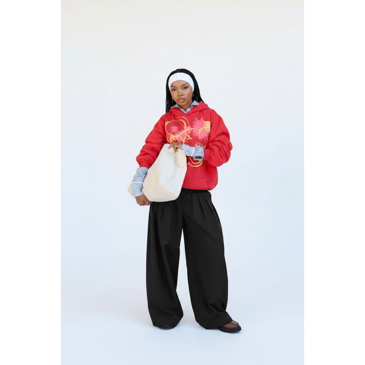 High-waisted  Wide Palazzo Casual Pants