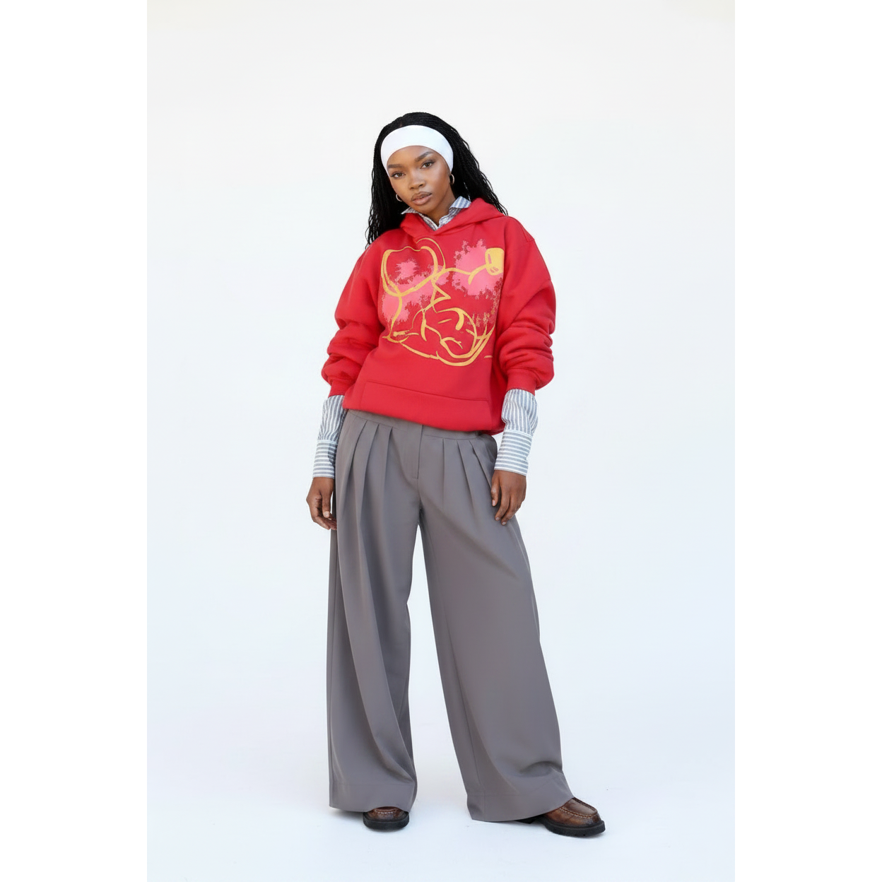 High-waisted  Wide Palazzo Casual Pants