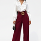 Oversized High Waisted Belted Palazzo Pants