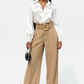 Oversized High Waisted Belted Palazzo Pants