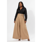 Oversized High-Waisted Pleated Palazzo Pants