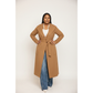 Dramatic Collar With A Tie-waist Closure Wool-blend Coat