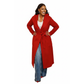 Dramatic Collar With A Tie-waist Closure Wool-blend Coat