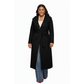 Dramatic Collar With A Tie-waist Closure Wool-blend Coat