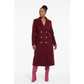 Double-Breasted Button Design Long Tailored Collared Coat