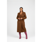 Double-Breasted Button Design Long Tailored Collared Coat