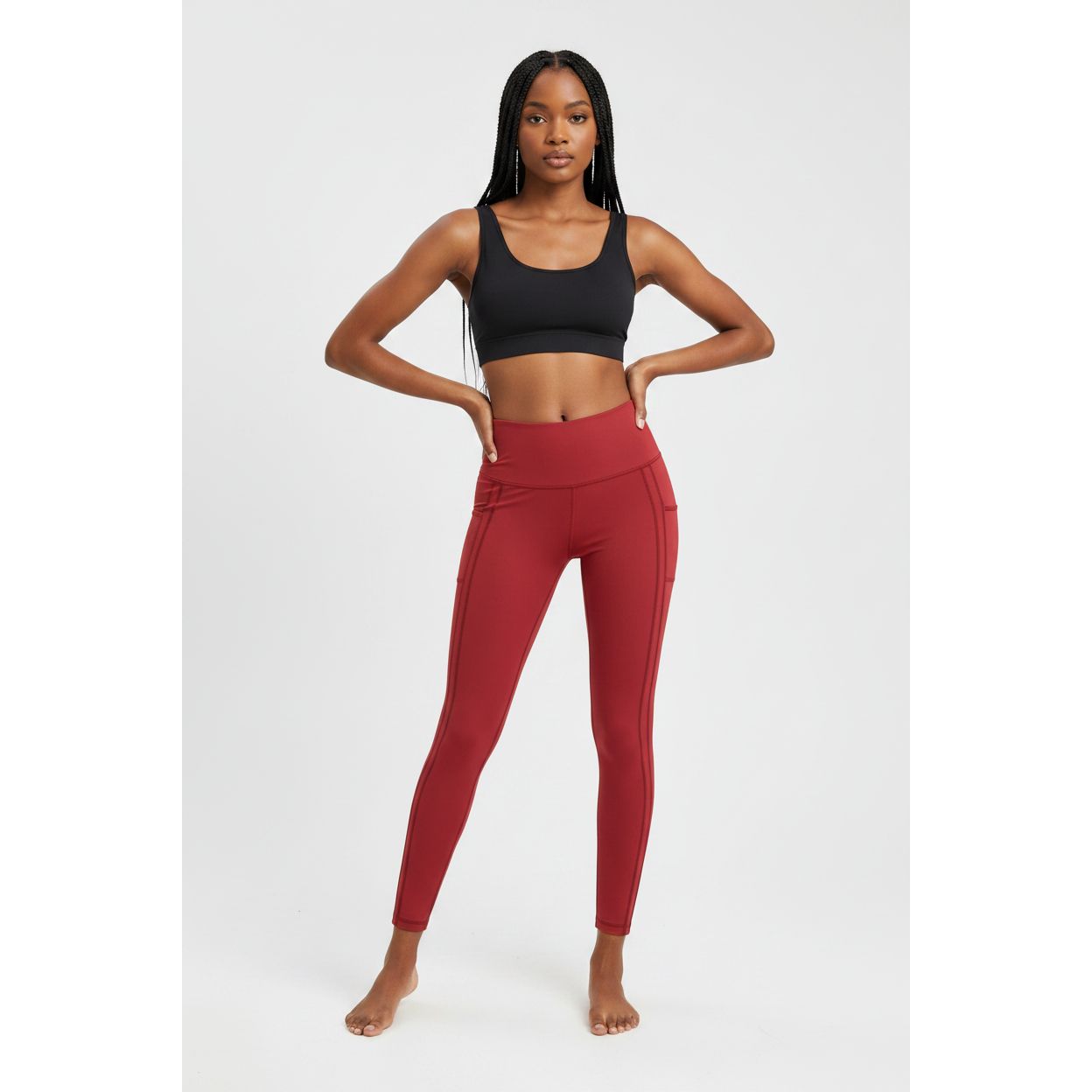 High Stretch Silky Sports Fabric Active Pants