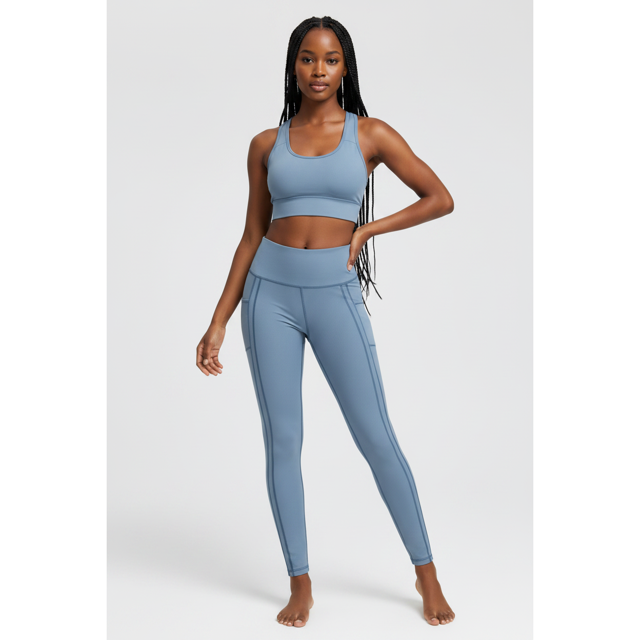 High Stretch Silky Sports Fabric Active Pants