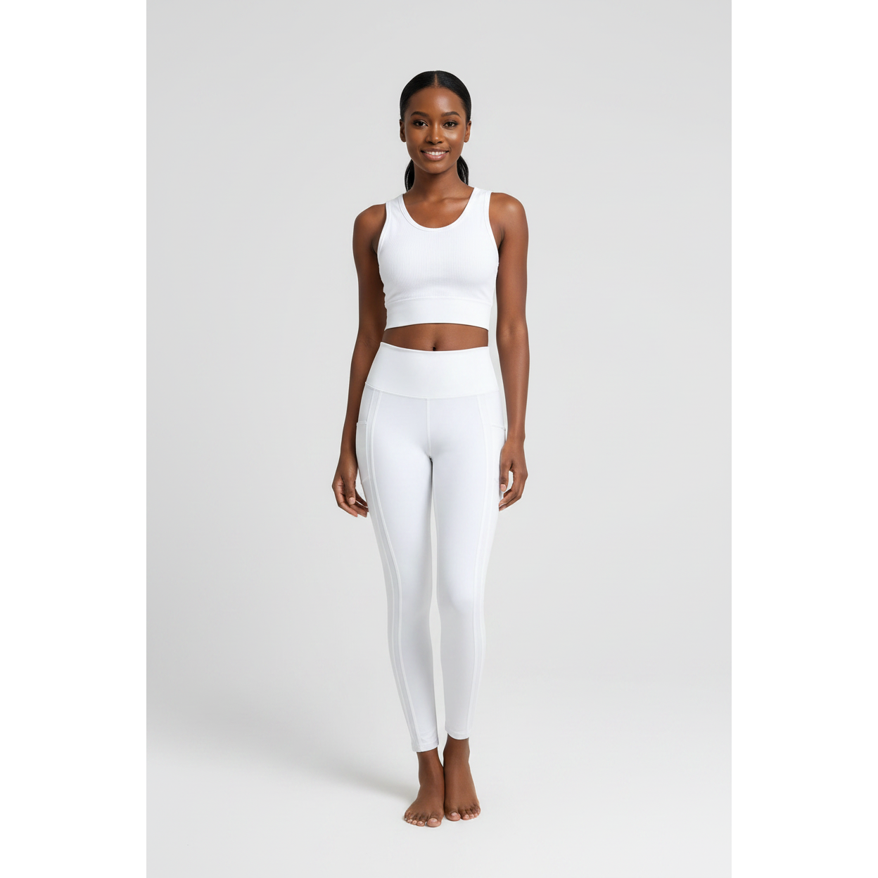 High Stretch Silky Sports Fabric Active Pants