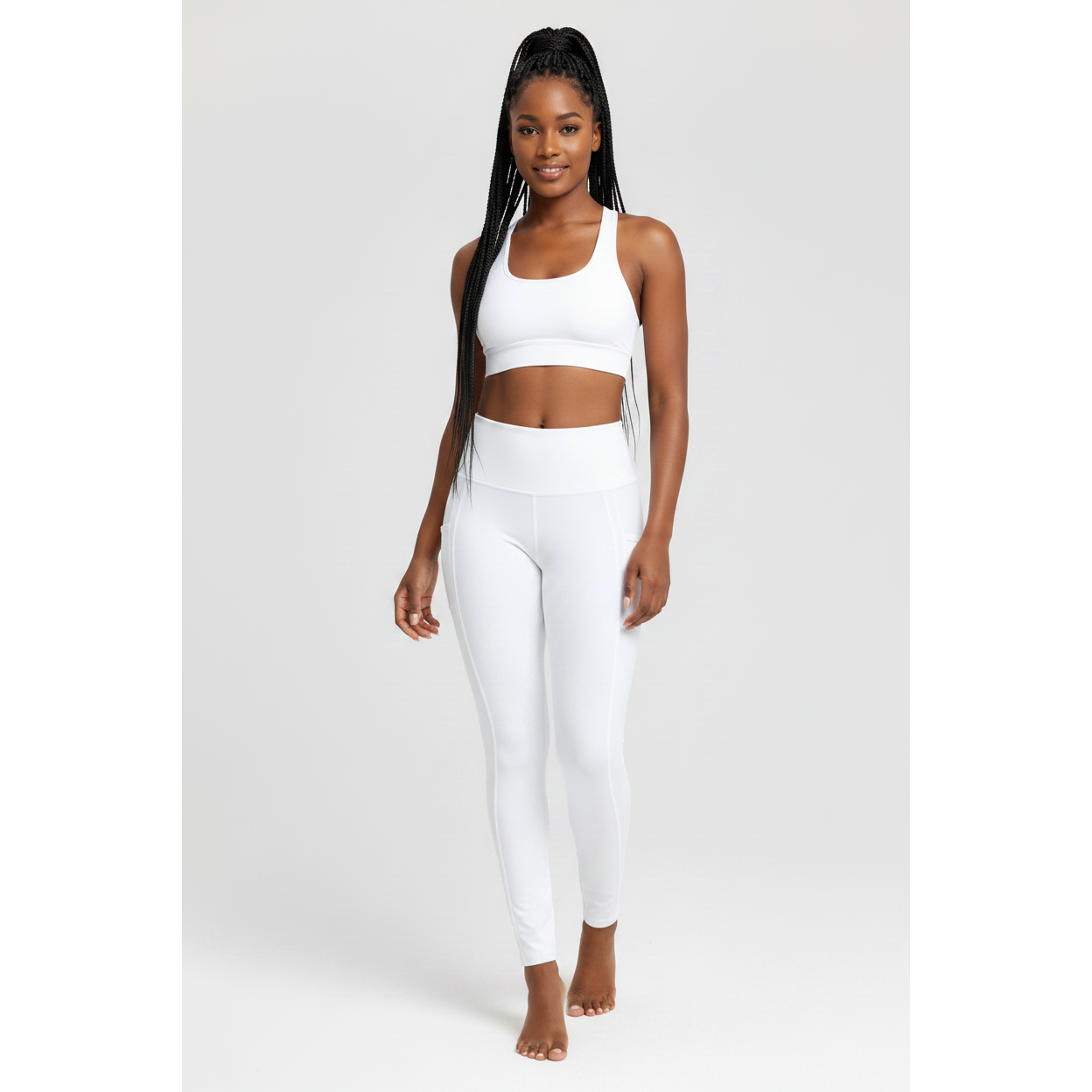 High Stretch Silky Sports Fabric Active Pants