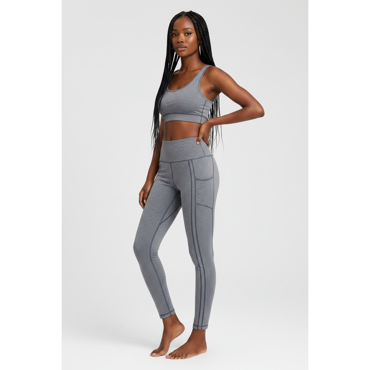 High Stretch Silky Sports Fabric Active Pants