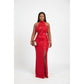 Elegant Plus Size Halter-Neck Bandage Dress