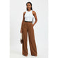 High-waisted  Wide Bottom Formal Pants