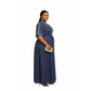 Ladies Plus Size Denim Maxi Dress