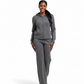 Ladies Paneled Deco Zip-Up Top & Wide Leg Pants