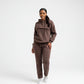 Plus Size Front Flap Hoodie & Jogger Pants