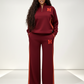 Chic Quarter-Zip Two-Piece Tracksuit Set