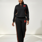 Chic Quarter-Zip Two-Piece Tracksuit Set