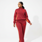 Chic Quarter-Zip Two-Piece Tracksuit Set