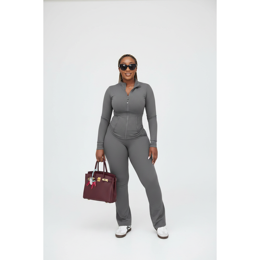 Women’s Plus Size Slim Fit Tracksuit Set
