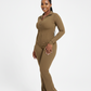 Plus Size Slim Fit Active Tracksuit Set