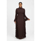 Elegant Mock Neck Modest Maxi Dress
