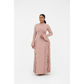 Elegant Mock Neck Modest Maxi Dress