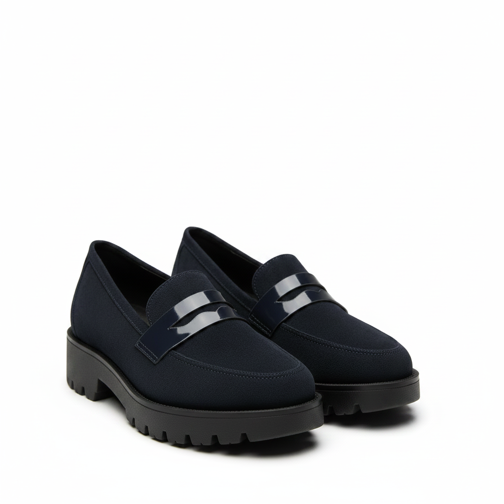 Chunky Sole Patent Loafers