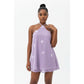 Ladies Summer Floral Halter Chiffon Mini Dress