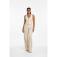 Sophisticated V-Neck Vest & Wide-Leg Trousers Suit Set