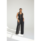 Sophisticated V-Neck Vest & Wide-Leg Trousers Suit Set