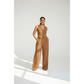 Sophisticated V-Neck Vest & Wide-Leg Trousers Suit Set