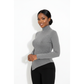 Elegant High Neck Long Sleeve Knit Top