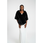 Classic Fluffy Fur Bridal Shawl